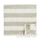 Linen & Cotton Serviette de Bain Extra Douce Marcus  100% Lin Lavé - Beige/Blanc 100 x 140cm - B06XPJFZ54